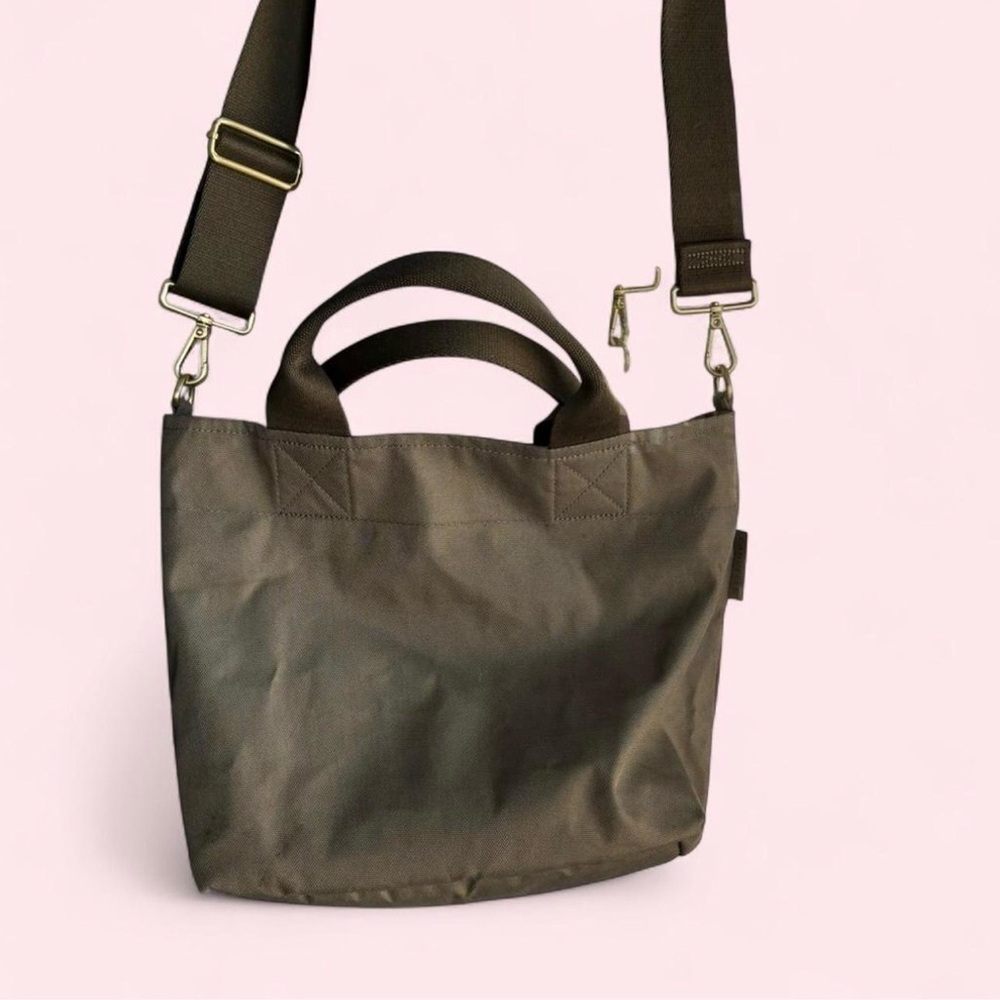 Olive Green Shoulder Tote Bag